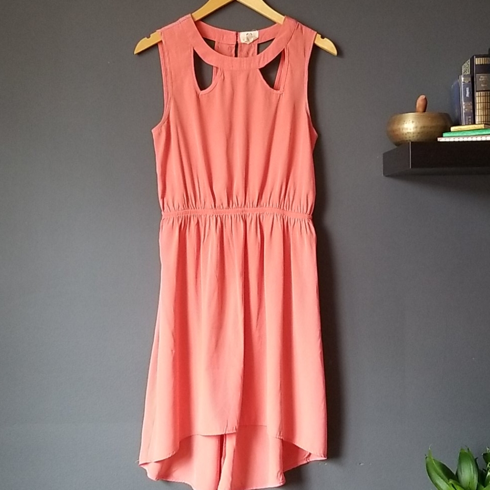 Peach Sleeveless Dress